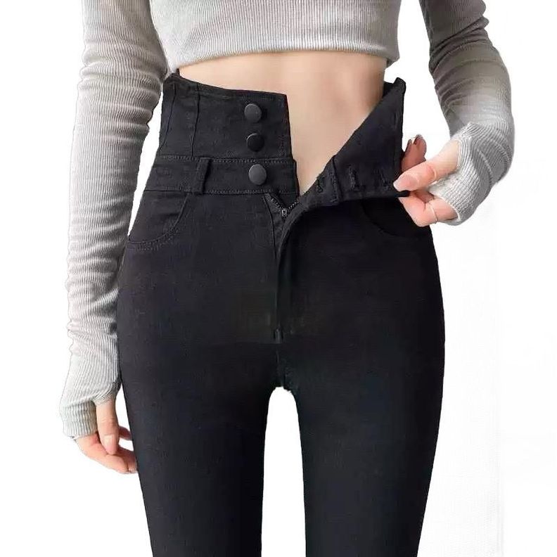 Jeans leggings levantan la cadera tiro alto-0