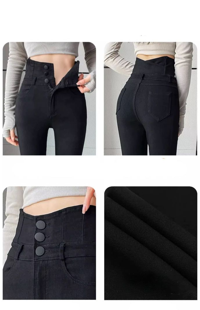 Jeans leggings levantan la cadera tiro alto-5