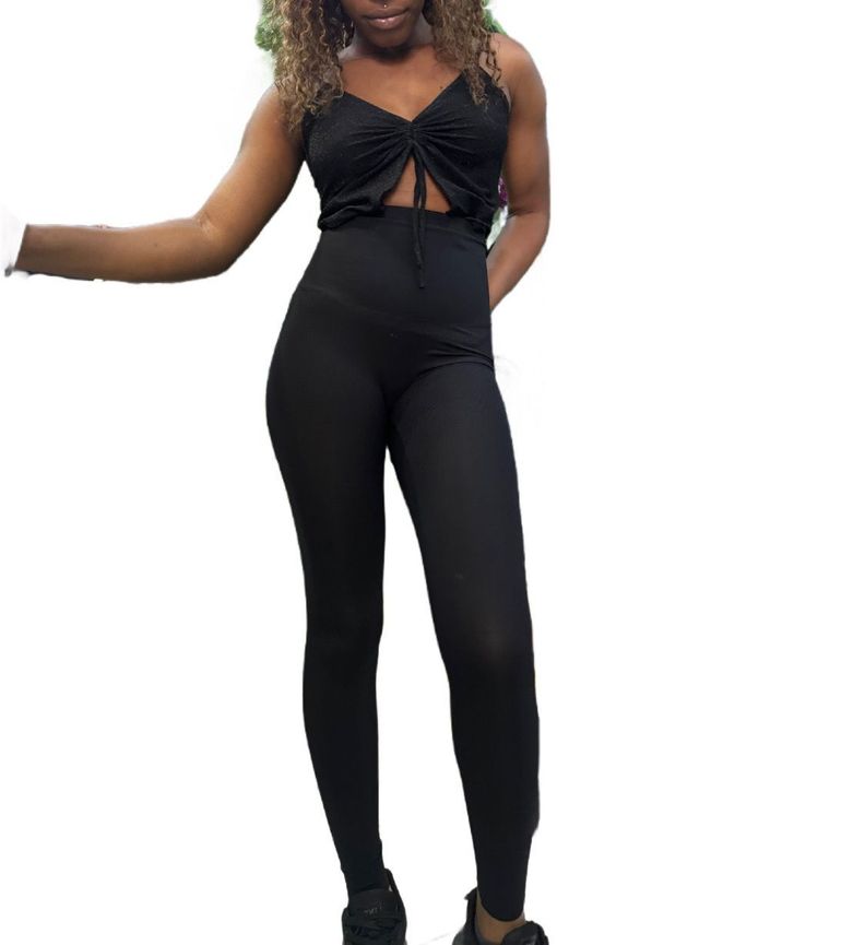 calzas leggins tiro alto Adelgazar Y Levantar Las Caderas Moda-0