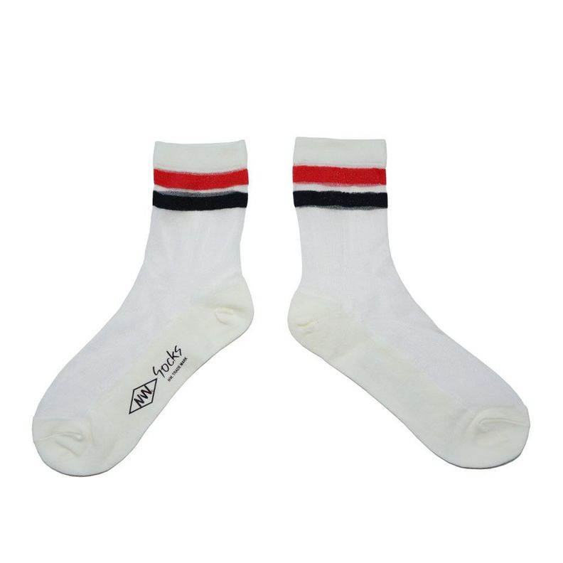 Calcetines con diseño,Transparentes,  NW, modelo crew, 4 pares-5