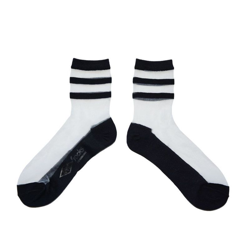 Calcetines con diseño,Transparentes,  NW, modelo crew, 4 pares-2