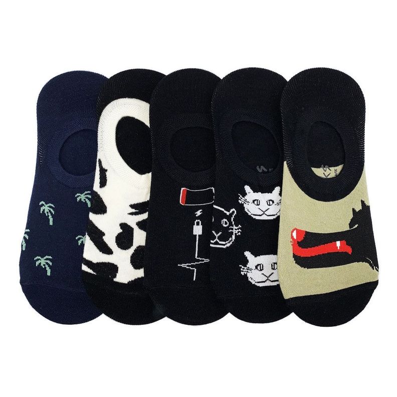 Calcetines con diseño, NW, modelo invisible, pack de 5-0