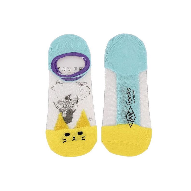 Calcetines con diseño,Transparentes,  NW, modelo invisible, 5 pares-4