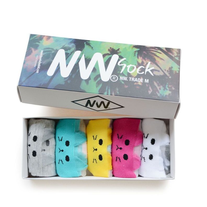 Calcetines con diseño,Transparentes,  NW, modelo invisible, 5 pares-1