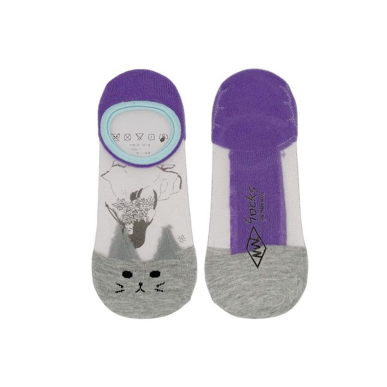 Calcetines con diseño,Transparentes,  NW, modelo invisible, 5 pares-2