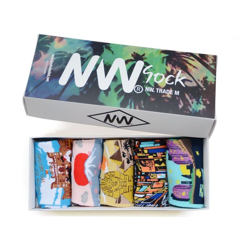 Calcetines con diseño, NW, modelo invisible, pack de 5-1