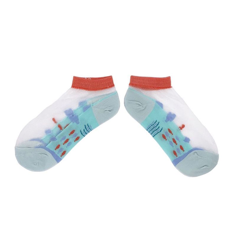 Calcetines con diseño,Transparentes,  NW, modelo tobillo, 5 pares-2