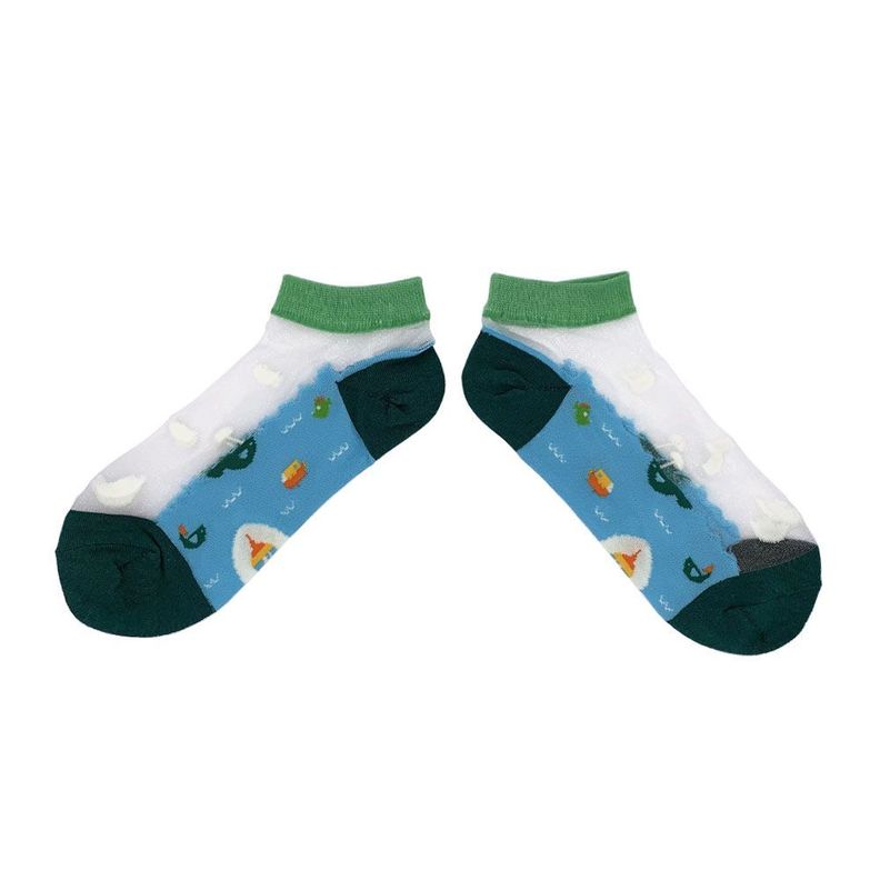 Calcetines con diseño,Transparentes,  NW, modelo tobillo, 5 pares-3