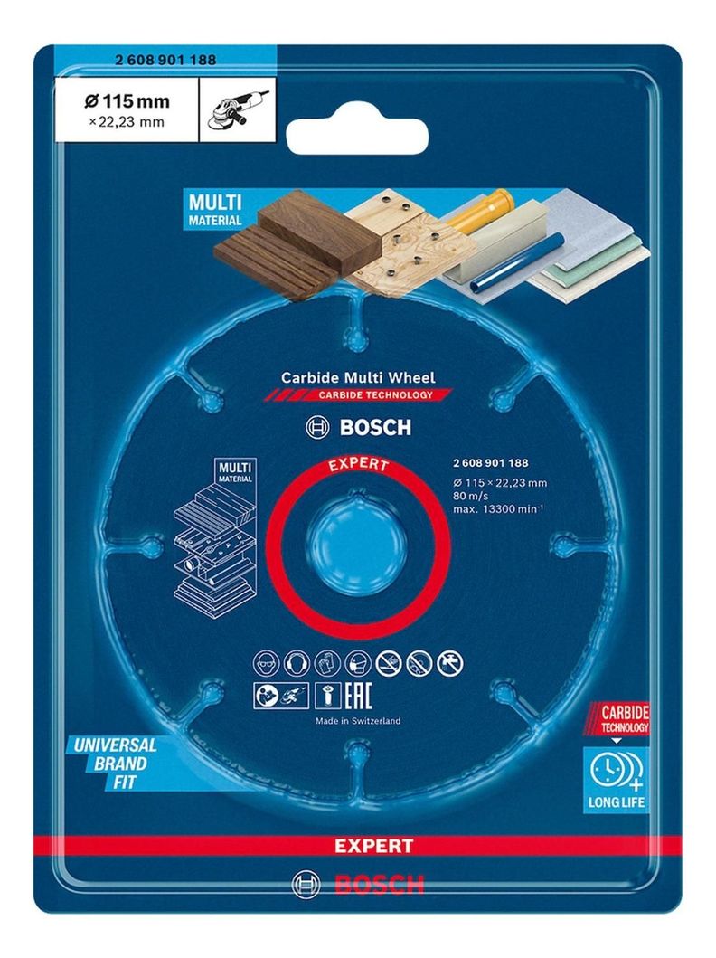 Disco De Corte Multi-Wheel Bosch Para Esmeril 115mm-7