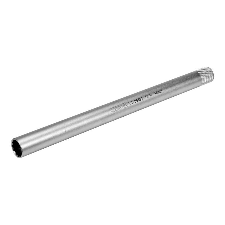 Llave Bujias 14mm 3/8'' Magnetica 250mm Yato YT-38521 Gris