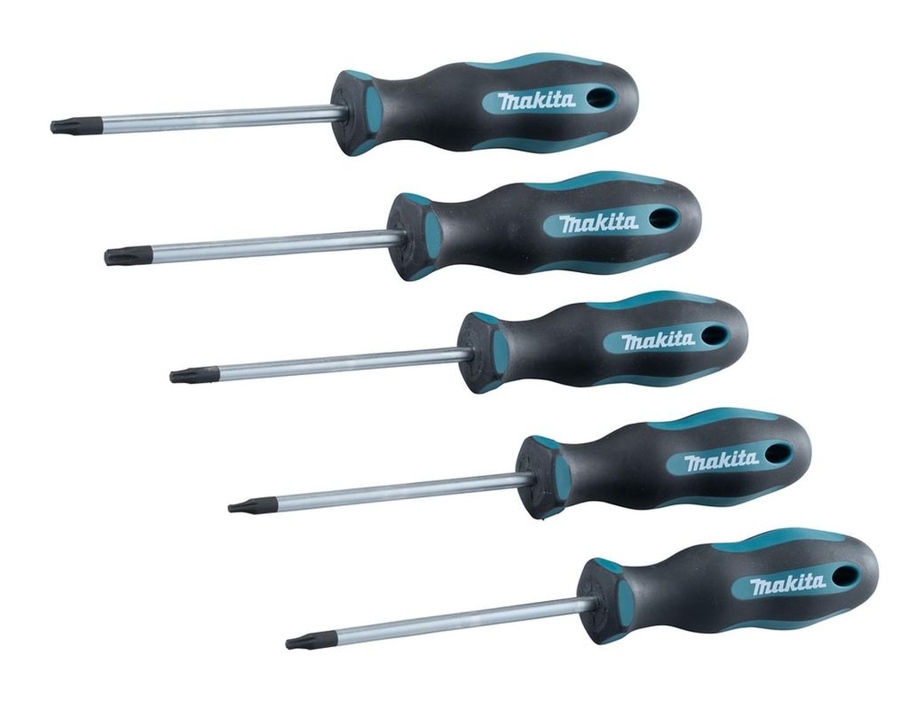 Set Destornilladores TORX (T10, T15, T20, T25, T30) 5 Pzas.- Makita-0