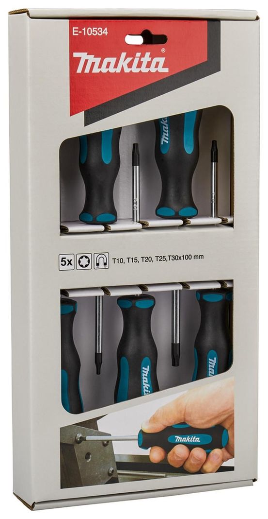 Set Destornilladores TORX (T10, T15, T20, T25, T30) 5 Pzas.- Makita-3