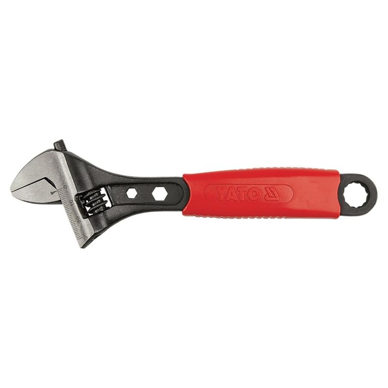 Llave Ajustable Yato 12'' (300mm) Apertura 42mm CrV Negro