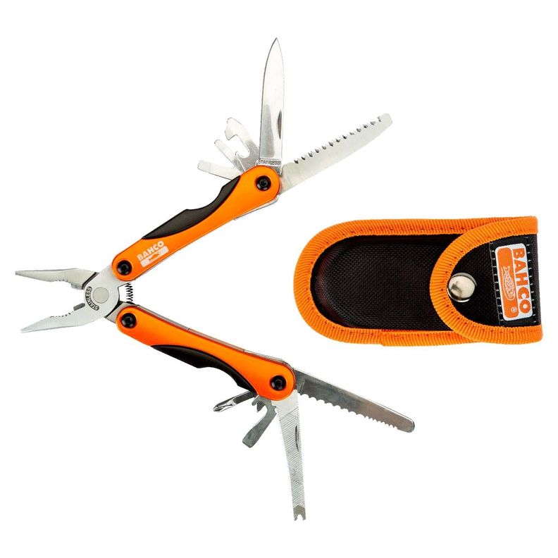 Multiherramienta Plegable 18 En 1 + Funda - Bahco Naranjo