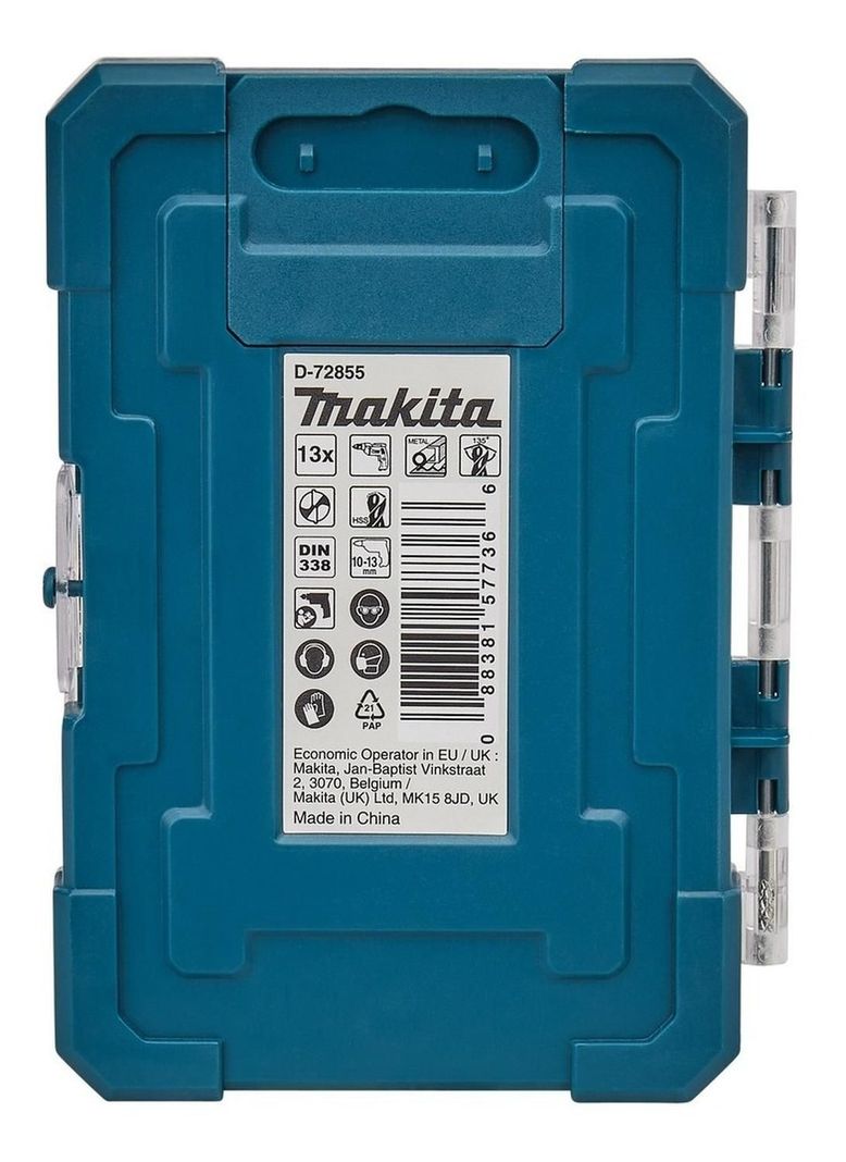 Set 13 Brocas HSS-tin Metal Surtido Makta D-72855-1