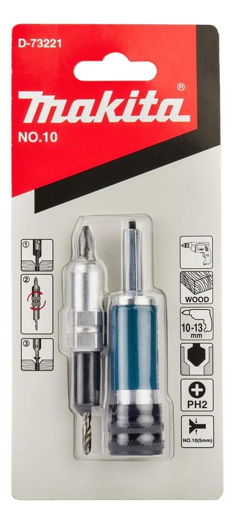 Avellanador Para Atornillar N10, Broca De 3,2mm Con Punta PH2-4
