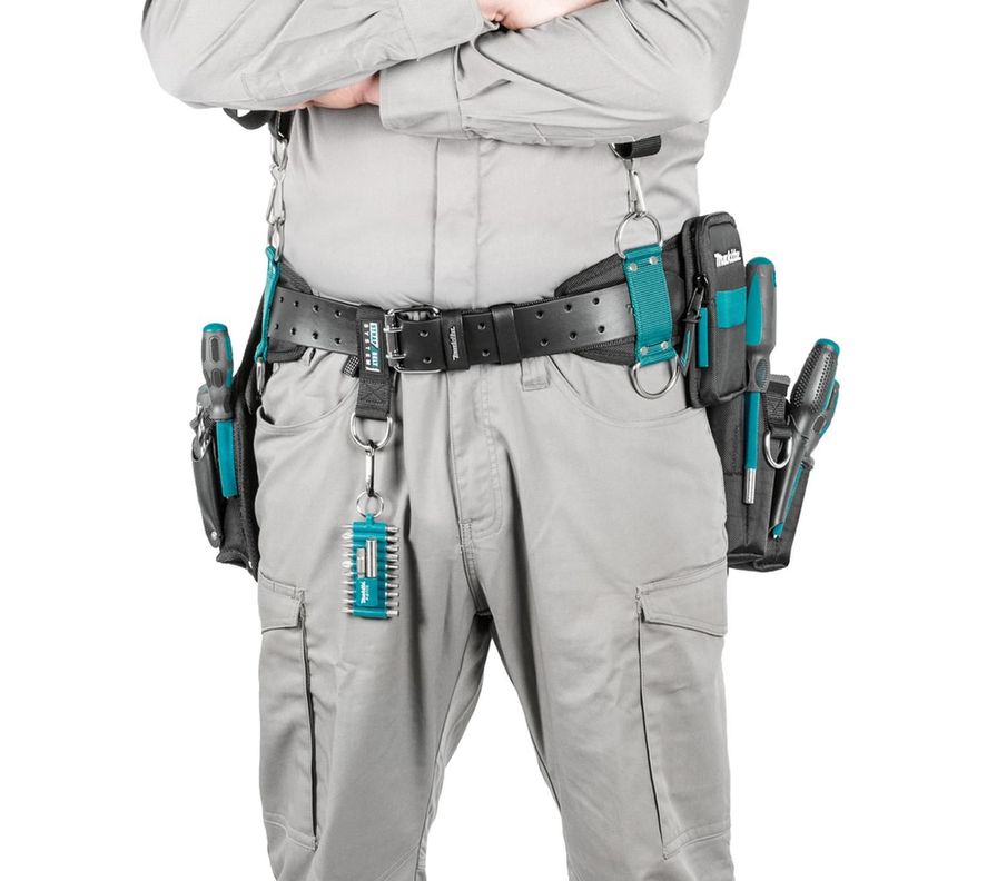 Cinturón Cuero Uso Pesado Con Porta Herramienta - Makita-3