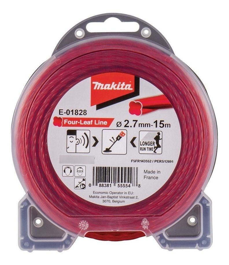 Hilo Nylon Estriado Orilladora 2.7mmx15m - Makita-0