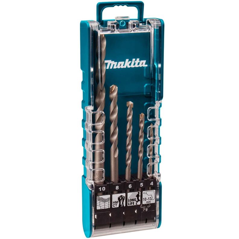 Juego de Brocas Para Concreto (4-10mm) - 5 Pzas - Makita-1