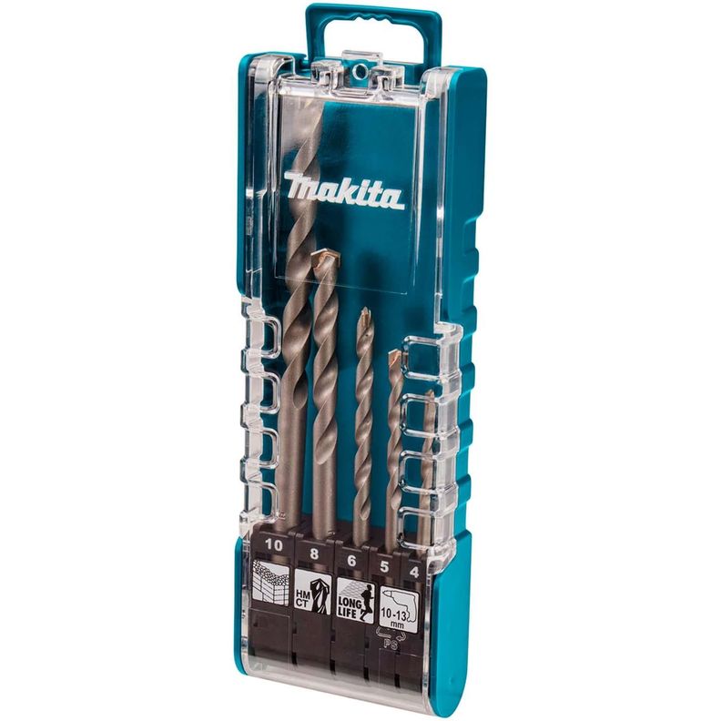 Juego de Brocas Para Concreto (4-10mm) - 5 Pzas - Makita-2