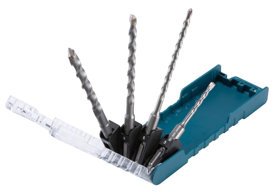 Set Brocas SDS-Plus 5, 6, 8, 10mm 4 Pzas - Makita-0