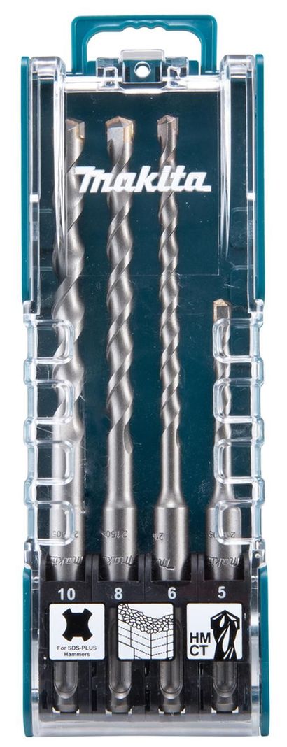 Set Brocas SDS-Plus 5, 6, 8, 10mm 4 Pzas - Makita-1