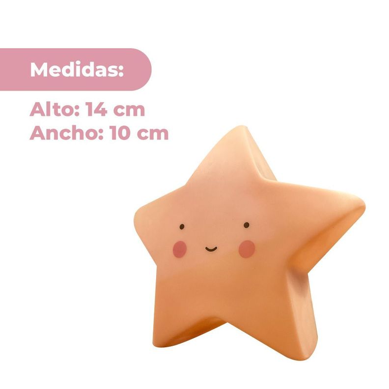 Lámpara Espanta Cuco Estrella Rosada  (Incluimos Pilas Alcalinas)-1