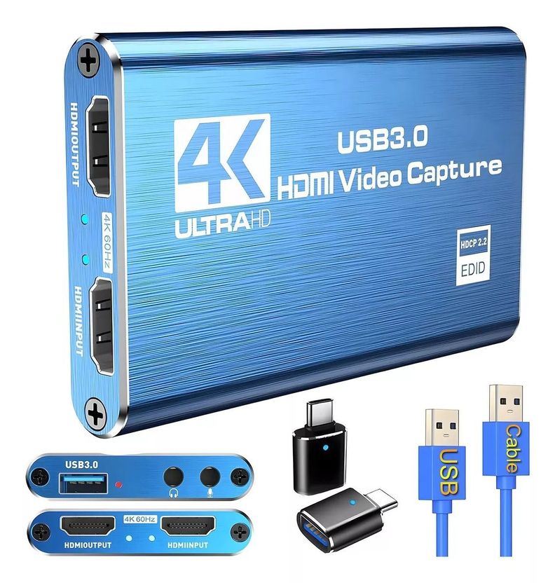 Tarjeta De Captura De Audio Video 4K HD 60HZ 1080P USB
