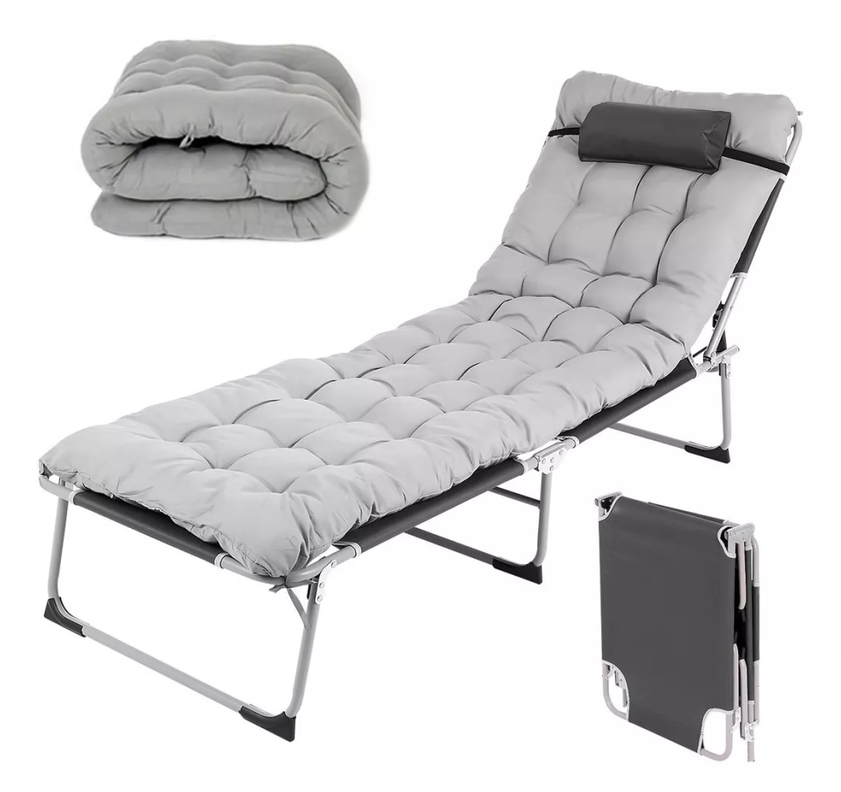 Cama Portatil Plegable De Reforzado Con Colchon Desmontable