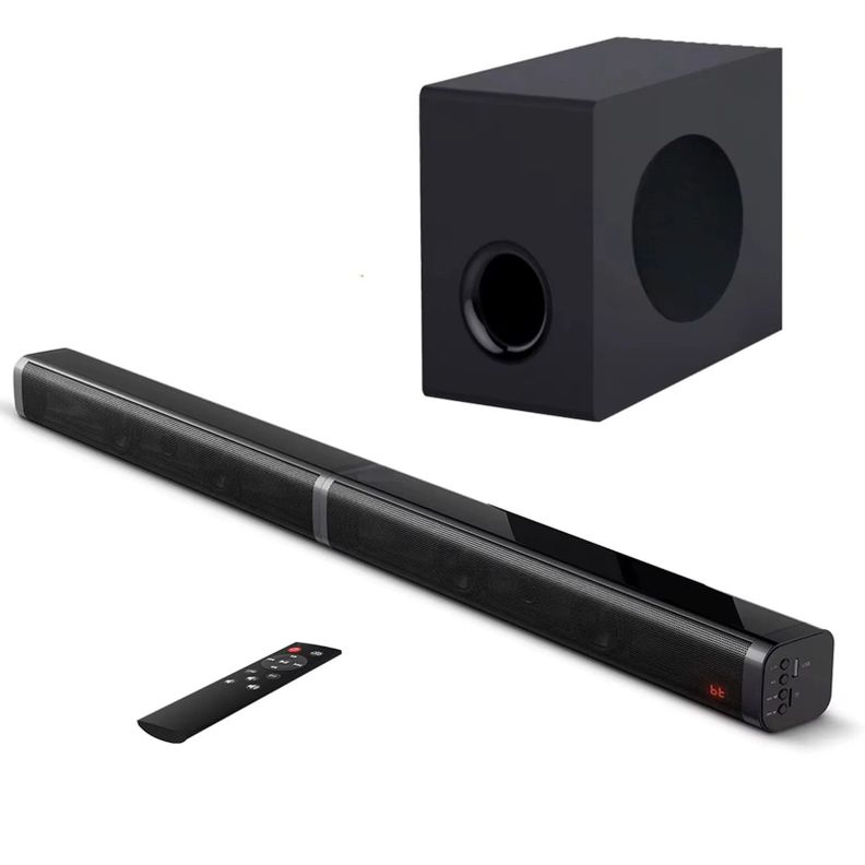 Barra De Sonido Teatro En Casa con Conexion Bluetooth Conexiones USB
