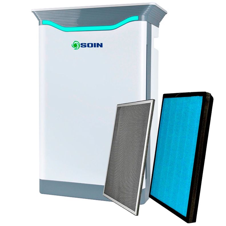 TECHNOSTORE.CL Purificador de Aire Profesional con Filtro HEPA con Repuesto