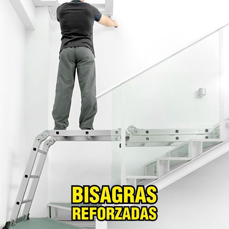ESCALERA MULTIPROPOSITO ALUMINIO 12 PELDAÑOS 150 KG-3
