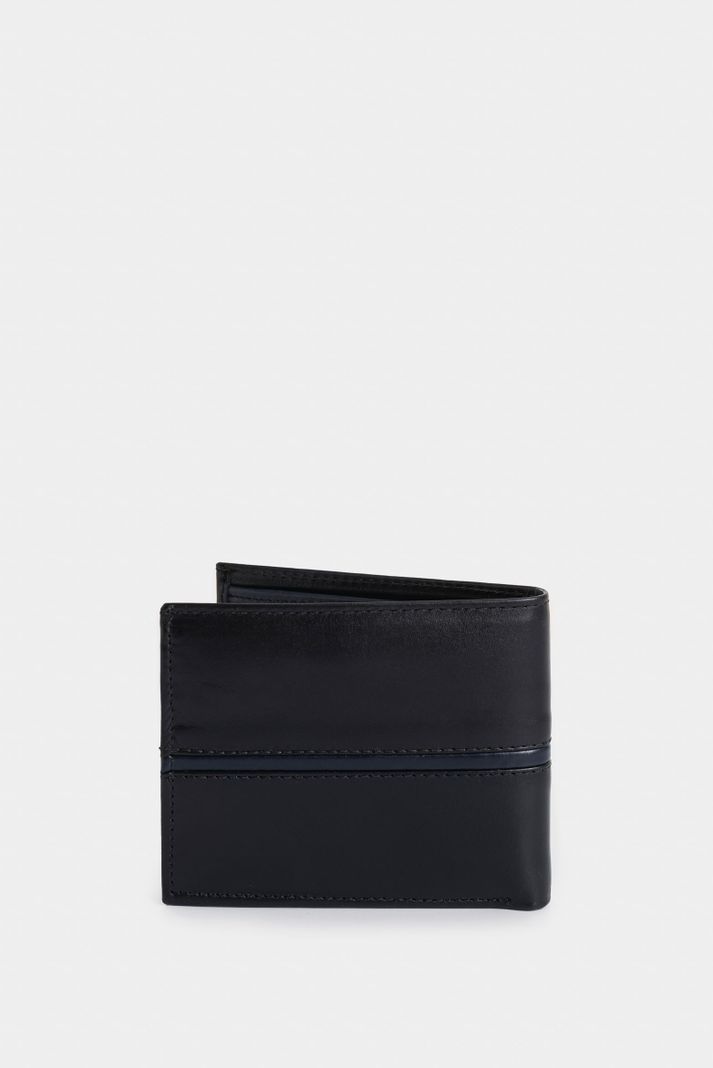 Vélez Billetera Maple De Cuero Negro-2