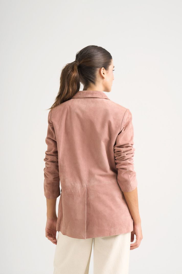Vélez Blazer En Gamuza Ovina Para Mujer Zarzamora Mora-5
