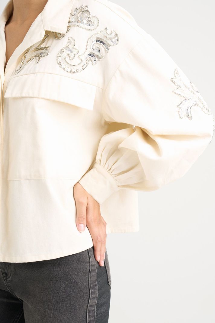 Vélez Casaca Calas Tejido Plano Para Mujer Silueta Blanco-4