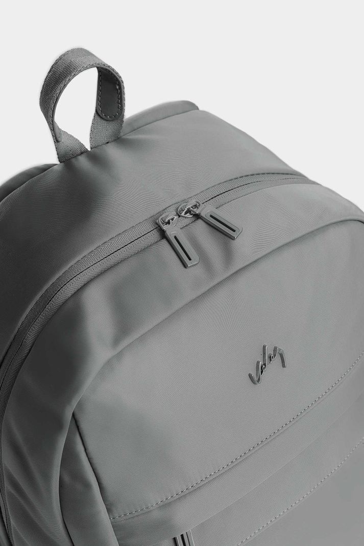 Vélez Morral Sierra En Lona Para Hombre Manija Cuero Gris-3