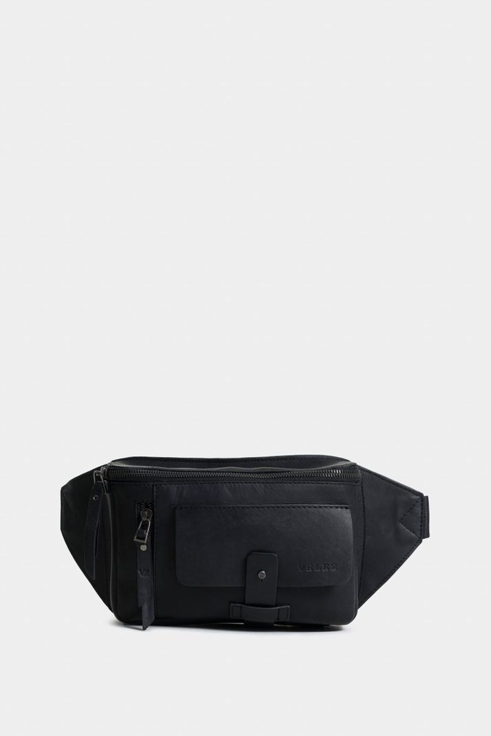 Vélez Riñonera Casual TacubaDe Cuero Vintage Negro-0