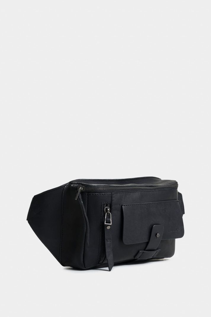 Vélez Riñonera Casual TacubaDe Cuero Vintage Negro-1