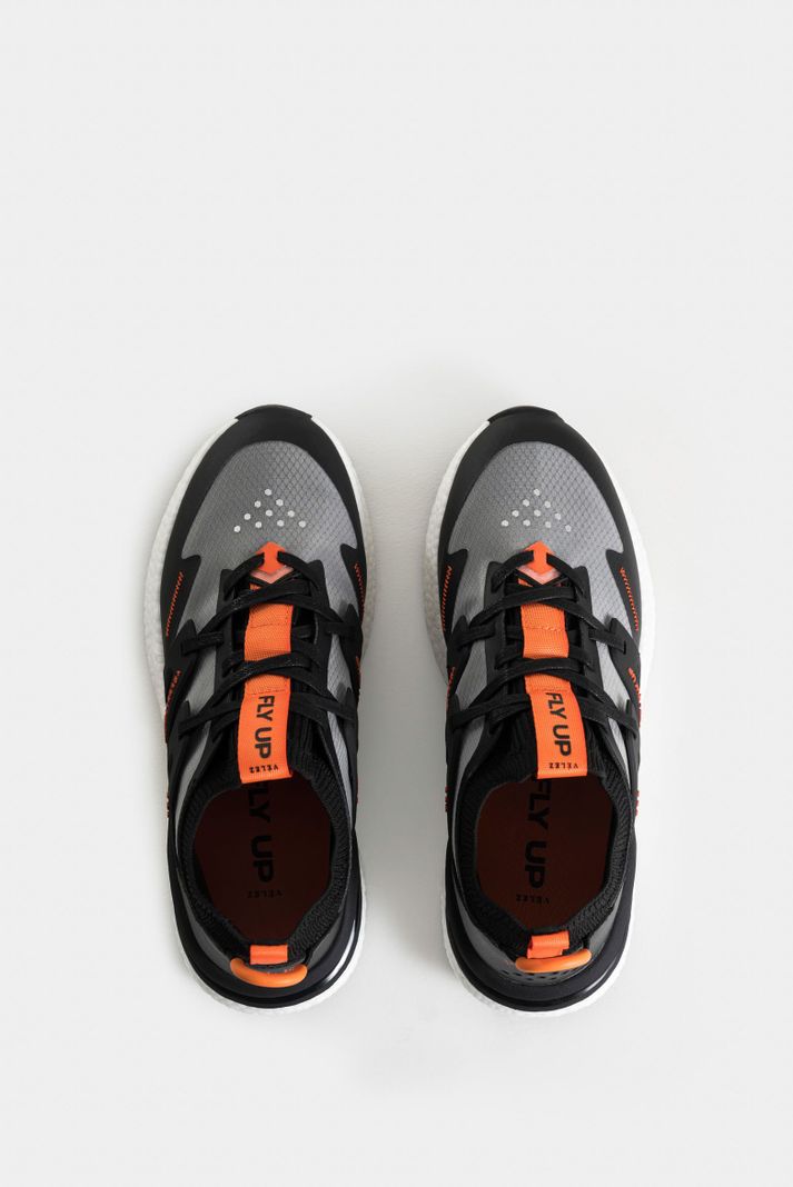Vélez Tenis Fly Up Retro Para Mujer Textil Tecnológico Negro-3