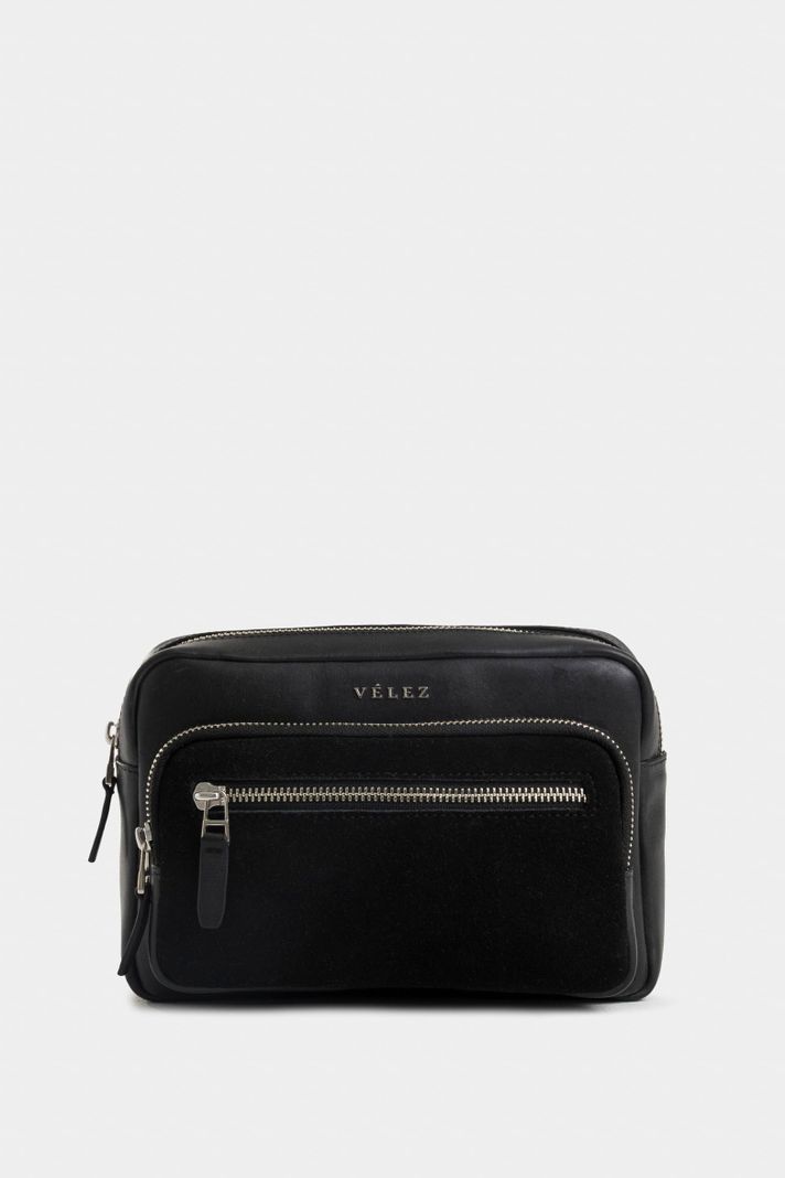 Vélez Manos Libres Bright Cuero Para Hombre Gamuzado Negro-0