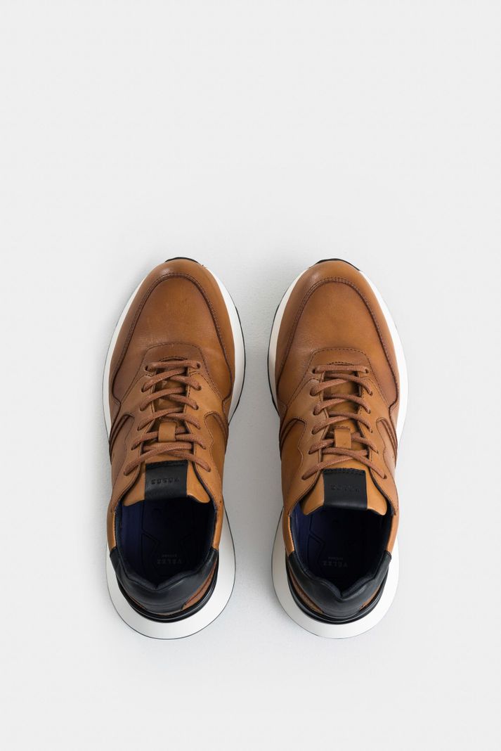 Vélez Tenis Cooper 3 De Cuero Para Hombre Spoiler Brandy-3