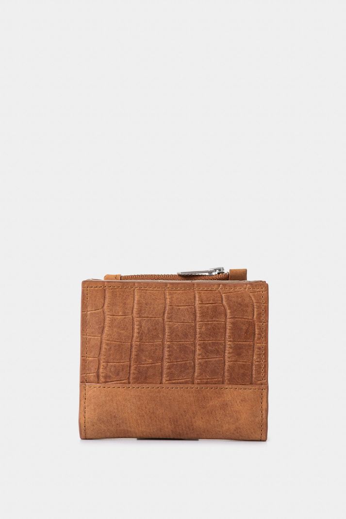 Vélez Billetera Golden De Cuero Para Mujer Grabado Miel-2