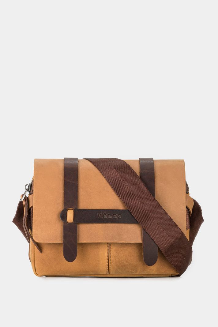 Vélez Riñonera Casual De Cuero Vintage Miel-0