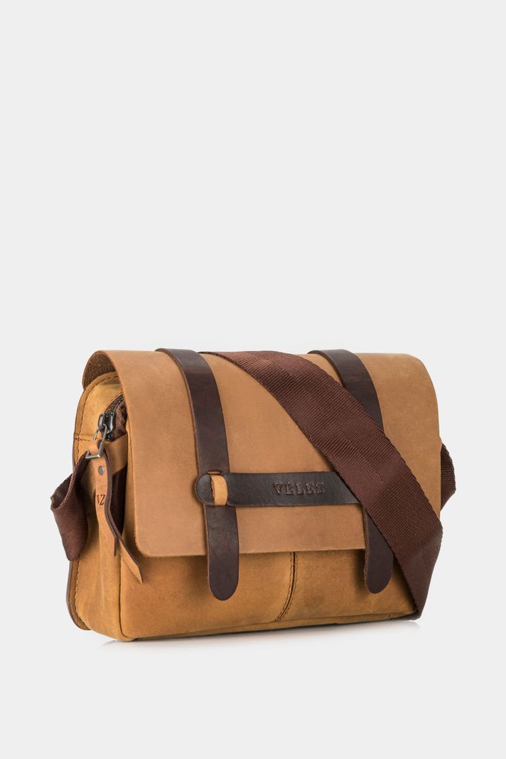 Vélez Riñonera Casual De Cuero Vintage Miel-2