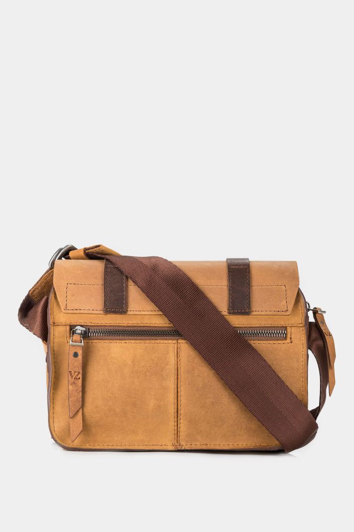 Vélez Riñonera Casual De Cuero Vintage Miel-3