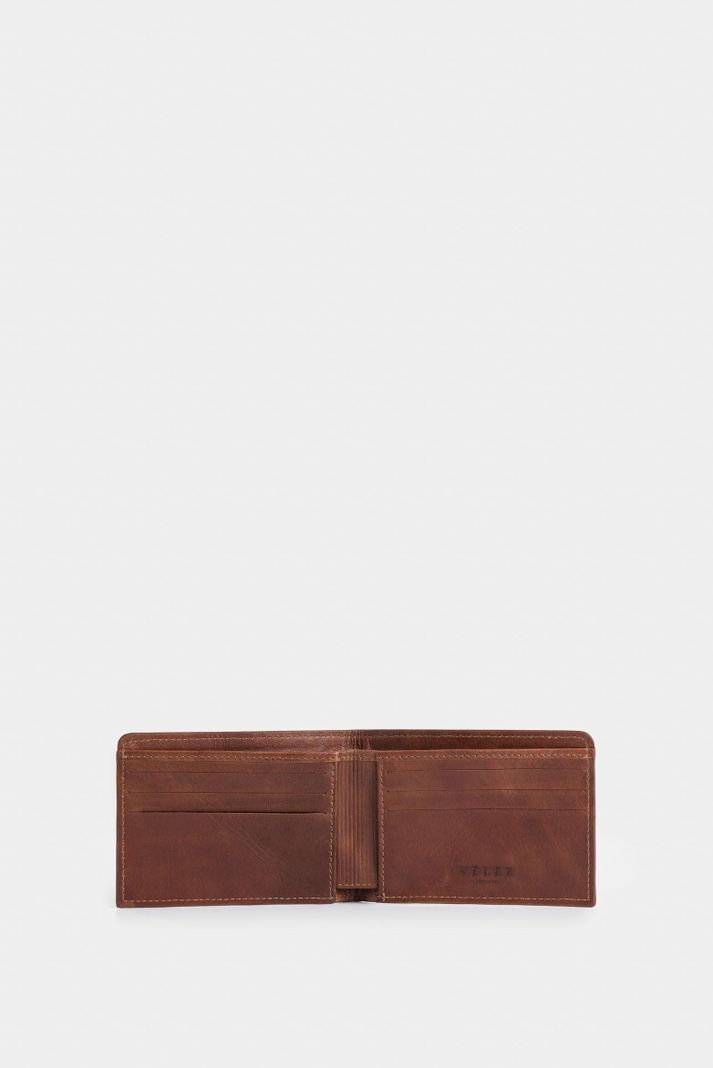 Vélez Billetera Hibiscus 2.0 Cuero Hombre Diseño Abejas Miel-1