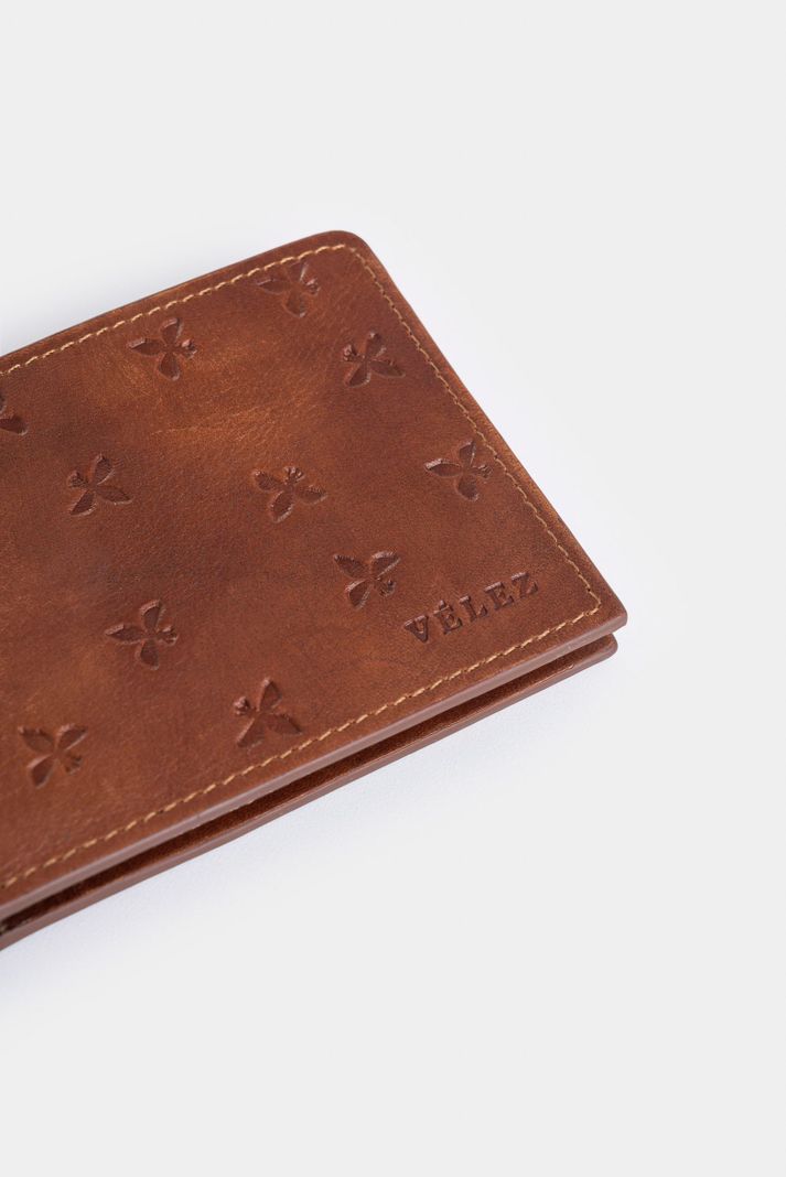 Vélez Billetera Hibiscus 2.0 Cuero Hombre Diseño Abejas Miel-3