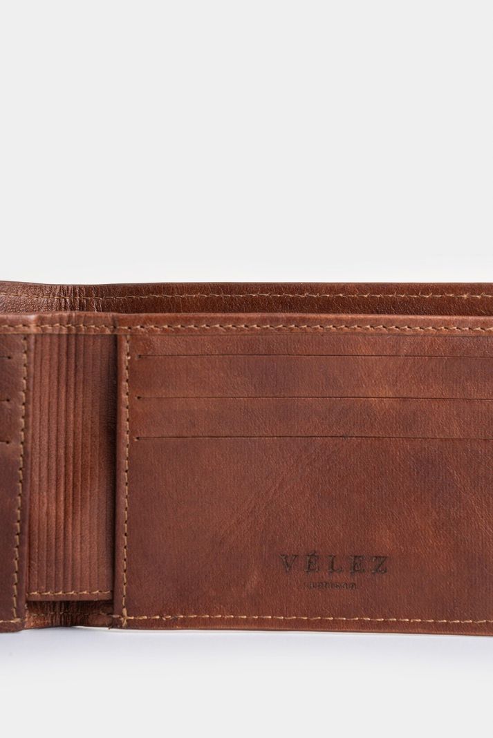 Vélez Billetera Hibiscus 2.0 Cuero Hombre Diseño Abejas Miel-4