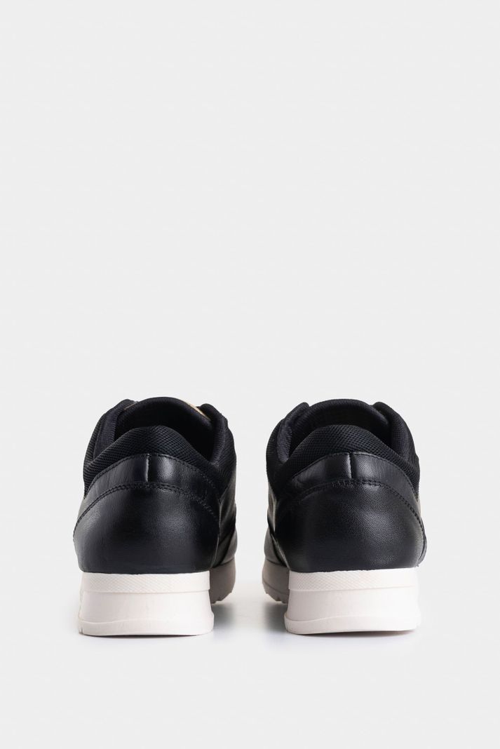 Vélez Zapatillas Deportivas Tropical De Cuero Mujer Negro-2