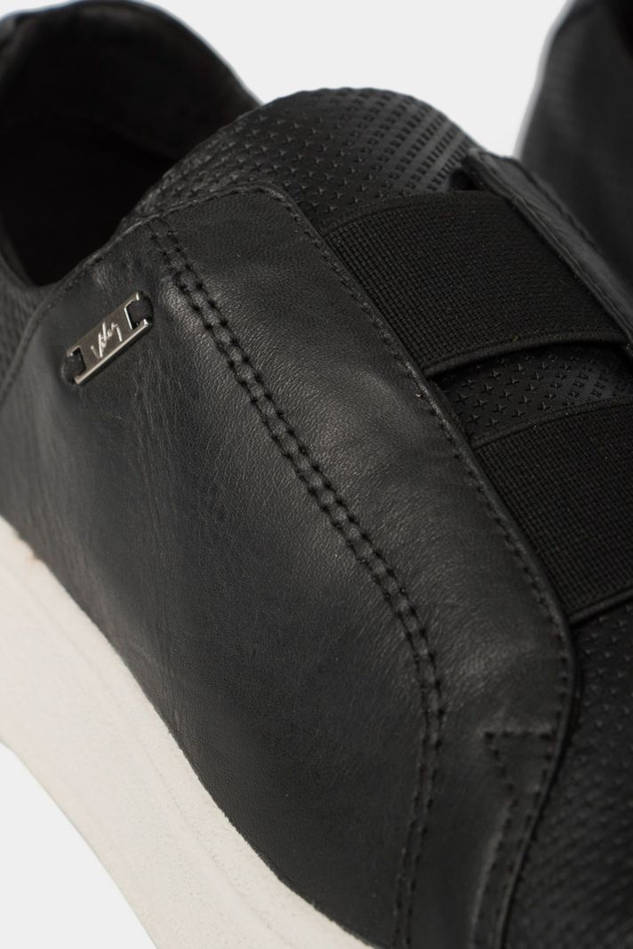 Vélez Mocasines Forma De Cuero Grabado Negro-4